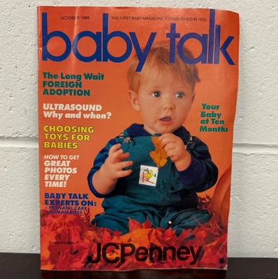 Vintage Baby Talk Magazine October 1989 Compliments of JC Penny Ads - Image 1 of 4