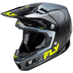 2025 Fly Racing Formula S Carbon Protocol Motocross Helmet Grey HI VIz Adult - Picture 1 of 5