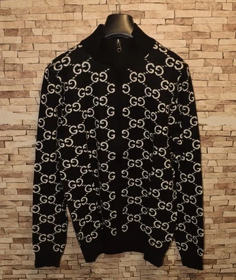 Suéter de algodón con monograma Gucci para hombre talla US M Foto 1 de 3