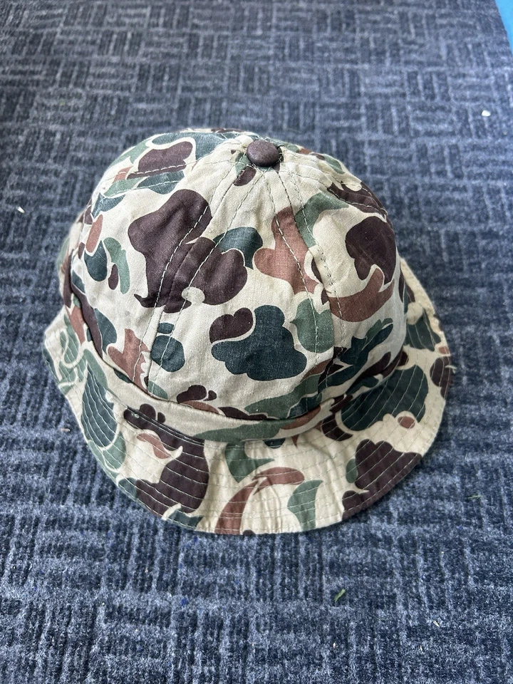 Sombrero cubo camuflaje a prueba de agua vintage de marines talla grande Foto 1 de 4