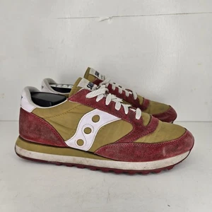 Scarpe Saucony Uomo 8 Jazz Originali Vintage Marrone E Oro Sneakers Casual Vintage - Foto 1 di 8