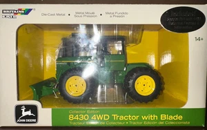 ERTL 1/32 JOHN DEERE 8430 4WD Tractor And Blade Collectors Edition #15896A #393* - Picture 1 of 1