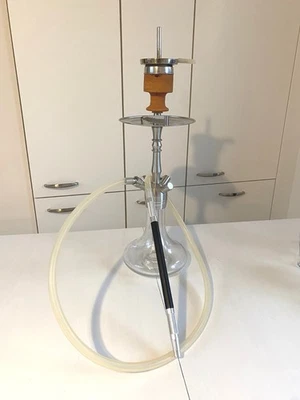 SET Amy Deluxe Edelstahl Shisha "Little Palm" hochwertige Wasserpfeife Hookah - Bild 1 von 4