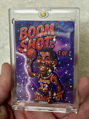 🔥Magic Johnson MVP Legend 1/1“Boom Shot Floater”卡洛杉矶湖人名人堂🔥🏀 — 第 1/4 张图片