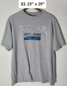 Vintage 2002 Y2K Sent-Lok Men's Gray XL T-Shirt Hunting - Picture 1 of 4