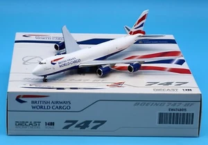 Modelo de avión fundido a presión JC Wings 1:400 British Airways World Cargo B747-8F G-GSSF - Imagen 1 de 13