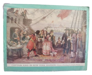 Anuncio impreso de colección Captain Kidd en el puerto de Nueva York JLG Ferris Ship Sea William Dog - Imagen 1 de 8
