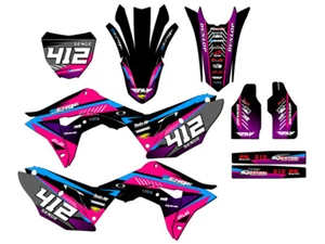 CRF 250 R SURGE 2018 kit de gráficos Senge rosa compatible con Honda - Imagen 1 de 10