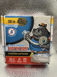 Duschschwelle Wasserdammsperre 39" - Transparent Faltbar Duschwasser... - Bild 1 von 3