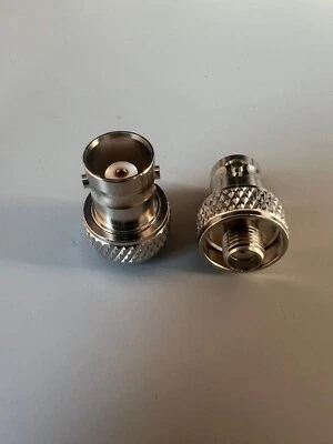 SMA Female to BNC-Female SMA-F to BNC-F Connector Adapter UK Seller