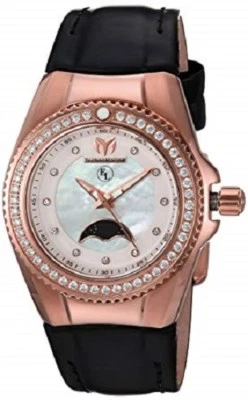 TechnoMarine TM-416021 Eva Longoria MOP Dial Rose Gold Moon Phase Women's Watch - Image 1 of 2
