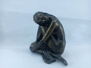 Bronze porcelain Woman Figure Sculpture - Picture 1 of 6