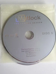 Matlock Season 2 Disc Only Loose DVD TV Series Paramount Pictures - Picture 1 of 12