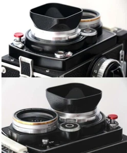 Metal Lens Hood Bayonet f/ Rolleiflex Rollei Bay 2 II 3.5E 3.5F 3.5C 3.5D - Picture 1 of 7
