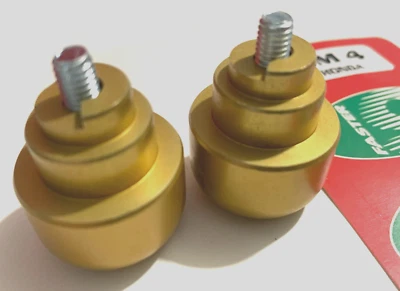 Coppia Stabilizzatori, Contrappesi, manubrio  Honda art. SM4 oro opaco - Immagine 1 di 4