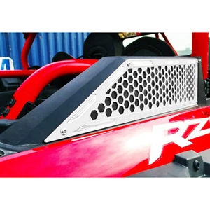 CNC Billet Side Air Vent Intake Grille Grill Bezel RZR XP Turbo White Powdercoat - Picture 1 of 3