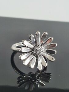 Pandora Pavé Daisy Flower Statement CZ Silver Ring Size 48 Small 198817 FreePost