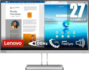Lenovo L27i-40 27" Full HD Monitor 1920x1080 100Hz 4ms Reaktionszeit HDMI - Photo 1/3