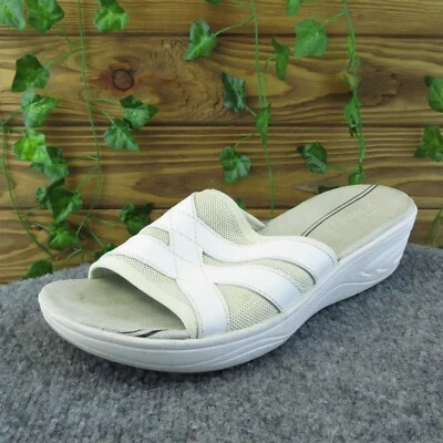 Sandalias Easy Spirit Mariner para mujer talla 8,5 medianas de cuero blanco Foto 1 de 4