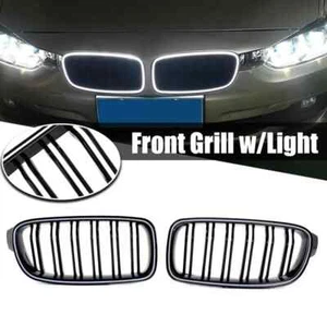 LED Light Front Kidney Grille Grill For BMW 5 Series F10 11 Grille Light 2010-13 - Picture 1 of 11