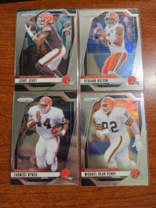2024 Panini Prizm 4 Card Lot - M D Perry, Jerry Jeudy, Earnest Byner, Watson - Picture 1 of 2