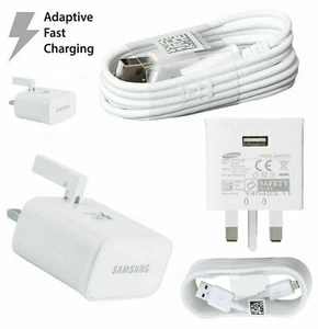 Fast Charger Plug & 2M USB Cable For Galaxy Tab A 10.1" 2016 Lot - Picture 1 of 8