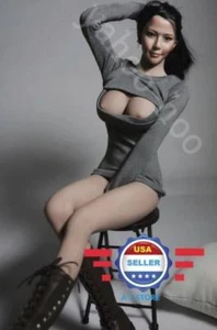 1/6 scale Open Chest Long Sleeves T-Shirt for 12" Female Figure Doll PHICEN - Picture 1 of 2
