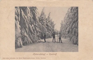 Cartolina Hoherodskopf Vogelsberg 1913 sciatore Rauhreif Assia 2501145 - Foto 1 di 2