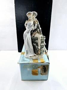 Statuina Lladro 1250 Amanti di Verona porcellana lucida 17” con scatola vintage - Foto 1 di 20