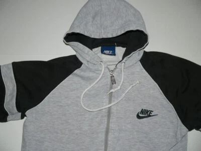 CHAQUETA CON CAPUCHA NIKE VINTAGE AÑOS 80 90S Talla S CALENTAMIENTO ATLETISMO ETIQUETA AZUL CREMALLERA Foto 1 de 4