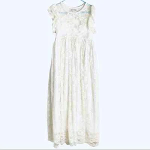 COUNTRY COUTURE 170 Girls Long Lace Dress - Picture 1 of 8