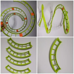 Lego® Roller Coaster Schiene 4 / 10 Stück  Kurve 80566 🎢 Achterbahn lime  Neu - Bild 1 von 8