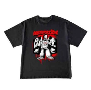 ABERRATION Soundbwoy Black Short Sleeve Graphic T-Shirt Tee BNWOT Men's Large - Picture 1 of 13
