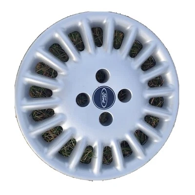 (1) ÚNICO 1998-2000 Ford Contour Cubierta de rueda original Tapacubos Parte 97BG-1130-MB Foto 1 de 4