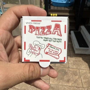 Corner Sicilian Pizza Pin With Box Magnetic , Enamel Pin - Picture 1 of 9