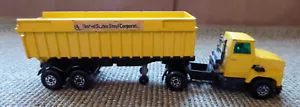 Matchbox ~ 1973 ~ Super Kings ~ K-18 tipper ~ United States Steel ~ Ford tractor - Picture 1 of 8