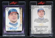 2021 Leaf Art of Sport Purple Holofoil /5 Chipper Jones #BA-CJ1 Auto HOF