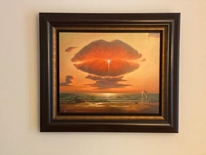 Kush, Vladimir " Farewell Kiss " Giclee. Gallery Frame! - Picture 1 of 4