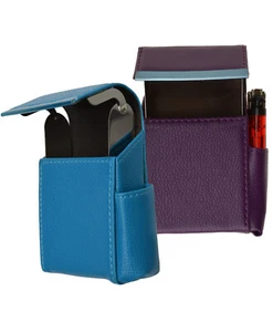 GENUINE LEATHER CIGARETTE TOBACCO LIGHTER HOLDER SMOKE CARRYING CASE U.S Seller - Picture 1 of 23