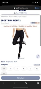 Asics Run Tight 2 Womens Running Tights - Black - Picture 1 of 4