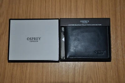 Billetera de cuero Osprey con sección de monedas TOTALMENTE NUEVA Foto 1 de 4