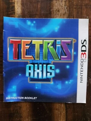 Tetris: Axis (Nintendo 3DS, 2011) Manual - Image 1 of 2