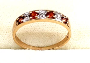 WUNDERSCHÖNER 10K Gelbgold Ring mit mehreren Edelsteinen 1,7 Gramm Größe 7 VIELE MEHR ANSEHEN! - Bild 1 von 7