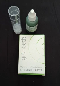GRÜNBECK -Wasserprüfeinrichtung Gesamthärte °dH und °f, Inkl. 30ml Titrierlösung - Bild 1 von 3