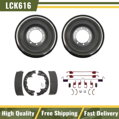 Tambores de freno traseros y zapatas de freno kit de resorte de hardware para Ford F-350 1976-1978 Foto 1 de 4