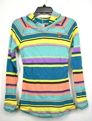 Nike Niña Junior Multicolor Rayas Manga Larga Tejido Atletas Pullover con Capucha L Foto 1 de 4