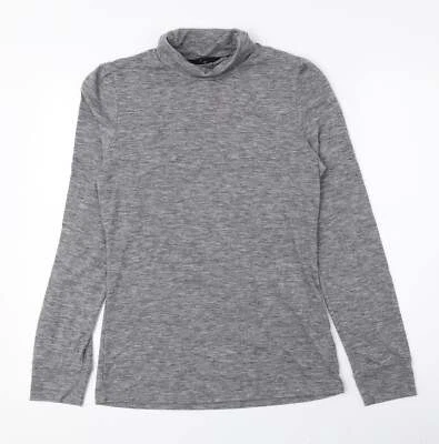 NEXT Womens Grey Roll Neck Polyester Blend Jumper Size 6 - Image 1 of 4