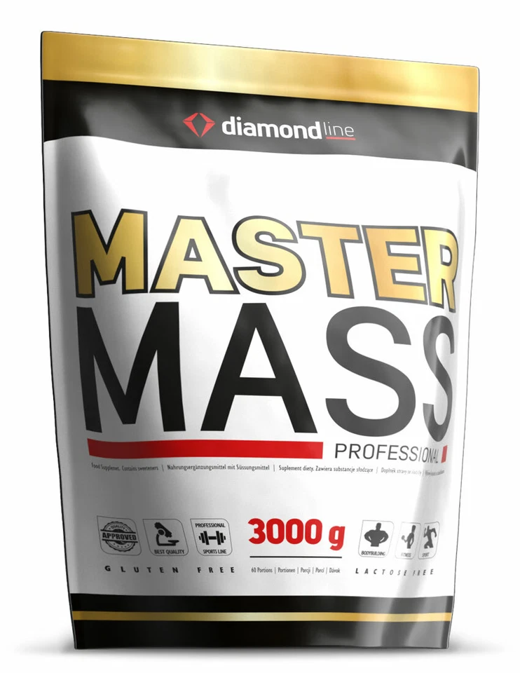Master Mass - 3000g - Whey Mass Gainer - Diamond Line / Hi Tec Nutrition