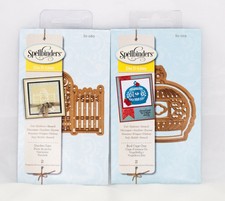 2 NEW Spellbinders, Die-D-Lite, S2-029 & S2-080-Bird Cage One-Garden Gate