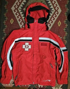 Rare Vtg Heavenly Resort SKI PATROL Red Descente Jacket Mens XS (Fits like M ) - Picture 1 of 21